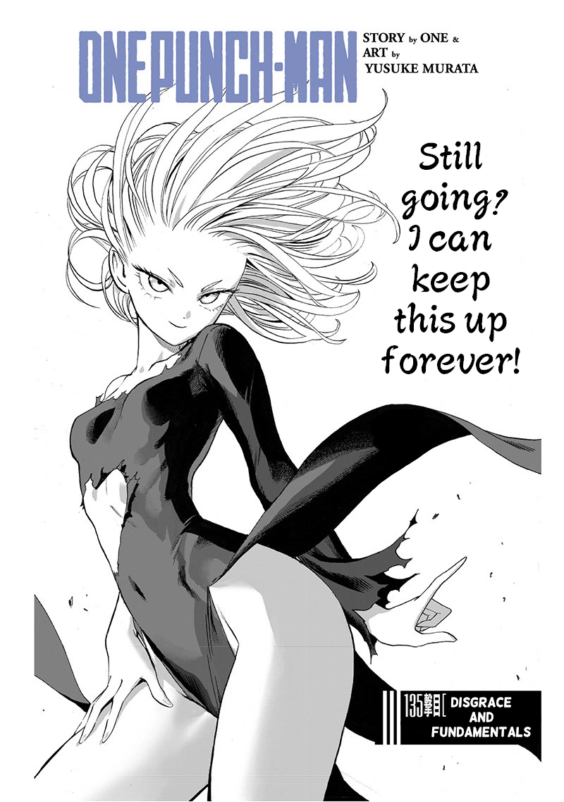 One Punch Man Manga Chapter 135 page 1 - Disgrace and Fundamentals scene