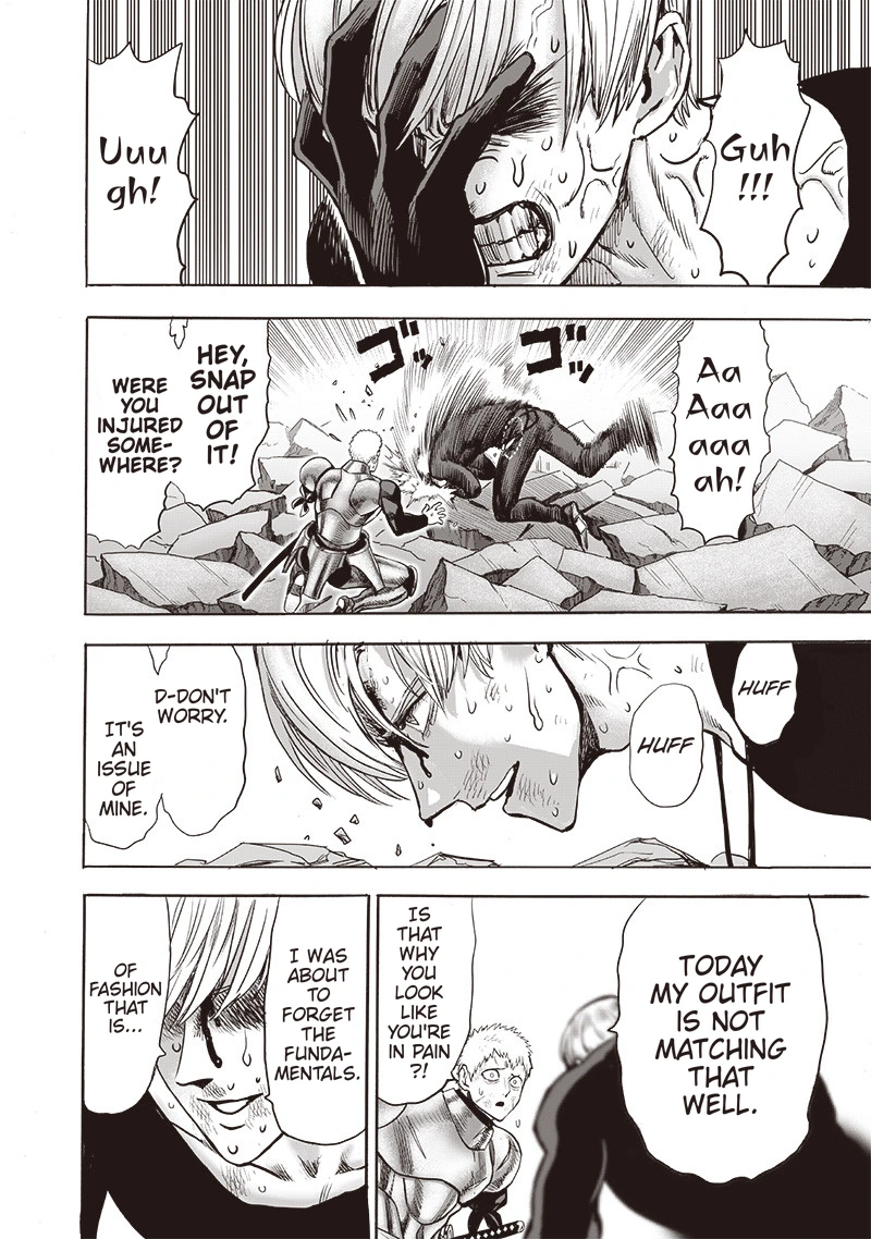 One Punch Man Manga Chapter 135 page 12 - Disgrace and Fundamentals scene