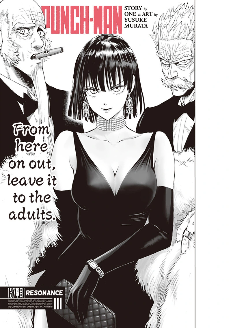 One Punch Man Manga Chapter 137 page 1 - Resonance scene