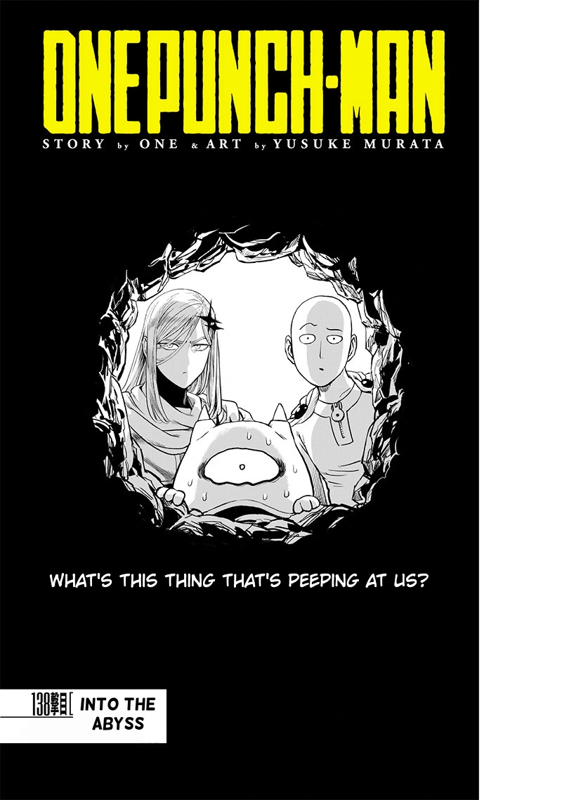 One Punch Man Manga Chapter 138 page 1 - Into the Abyss scene