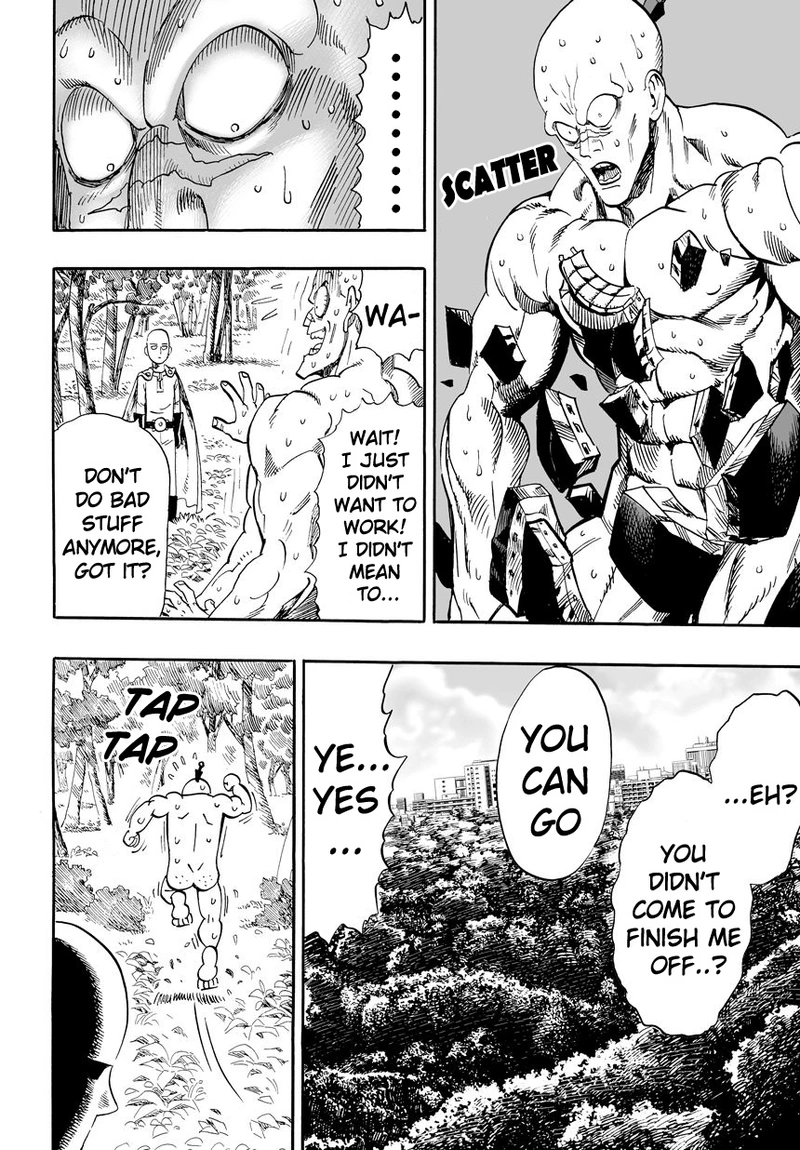 One Punch Man Manga Chapter 14 page 11 - Don't Know You scene