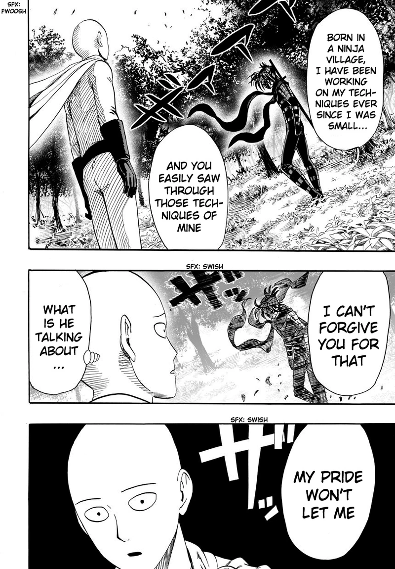 One Punch Man Manga Chapter 14 page 18 - Don't Know You scene
