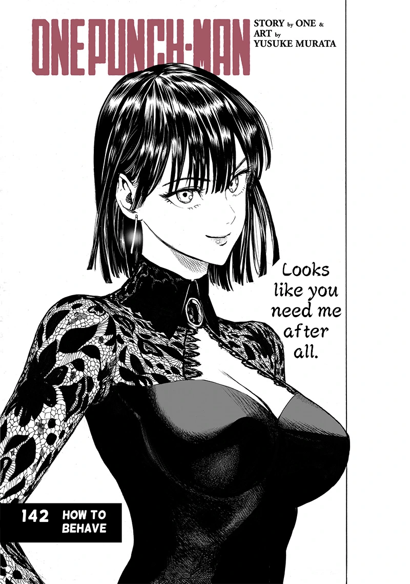 One Punch Man Manga Chapter 142 page 1 - How To behave scene