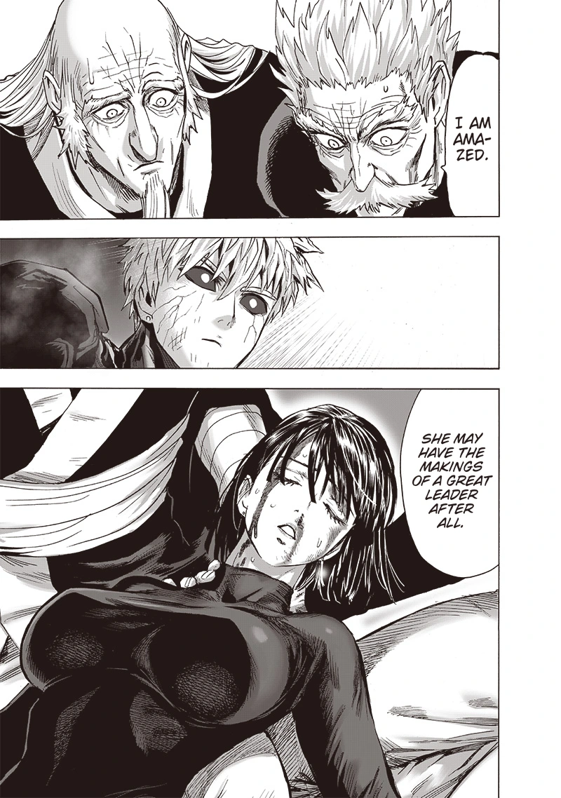 One Punch Man Manga Chapter 142 page 14 - How To behave scene