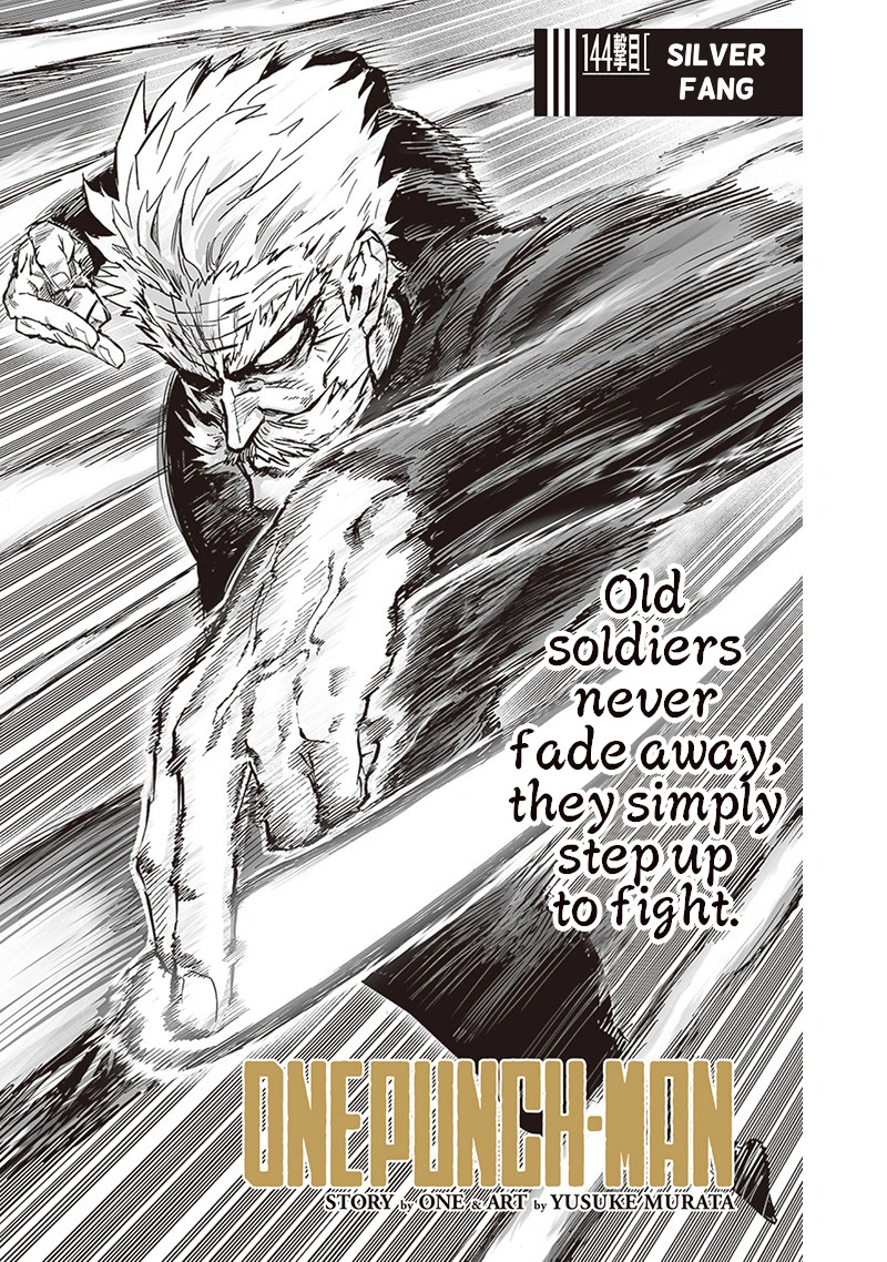 One Punch Man Manga Chapter 144 page 1 - Silver Fang scene