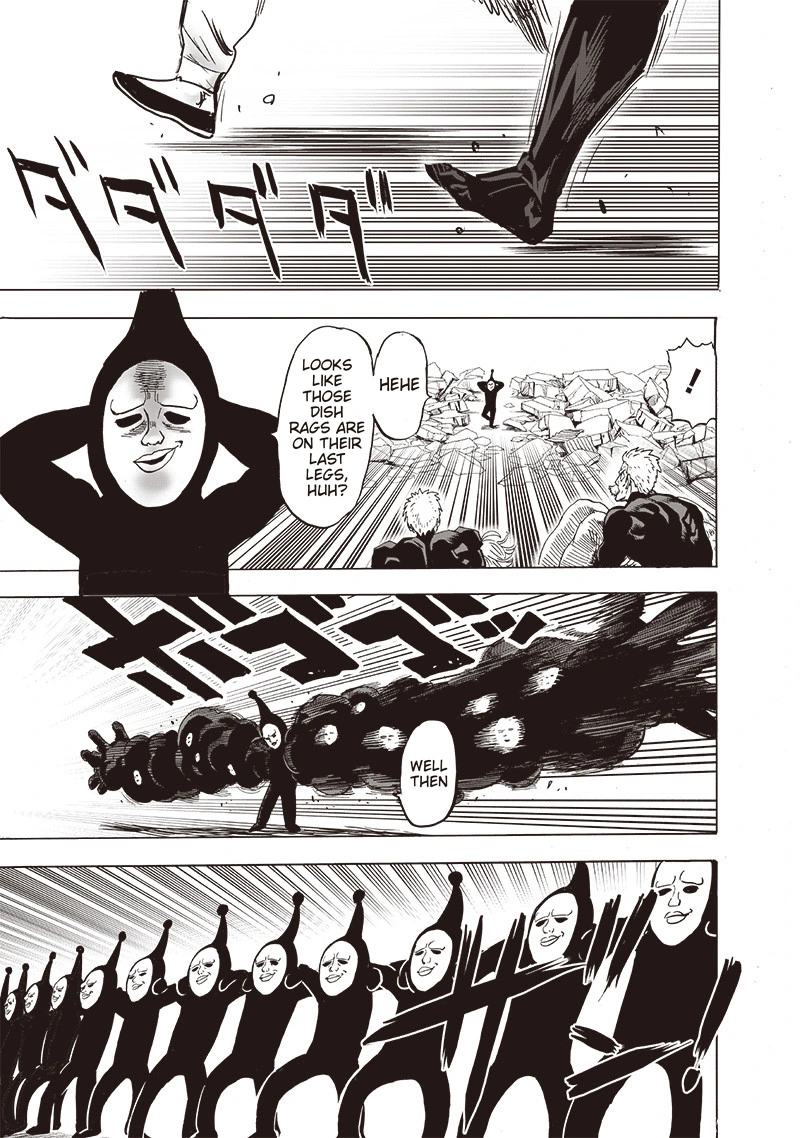 One Punch Man Manga Chapter 145 page 12 - Superalloy Darkshine scene