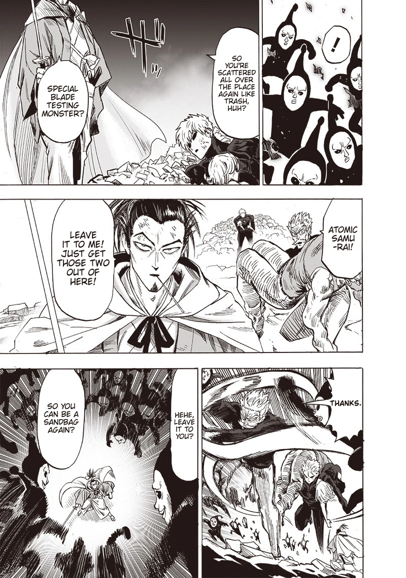 One Punch Man Manga Chapter 145 page 16 - Superalloy Darkshine scene