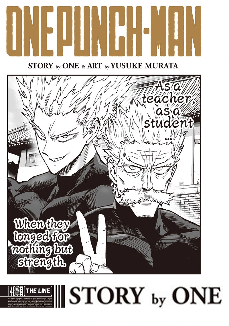 One Punch Man Manga Chapter 148 page 1 - The Line scene
