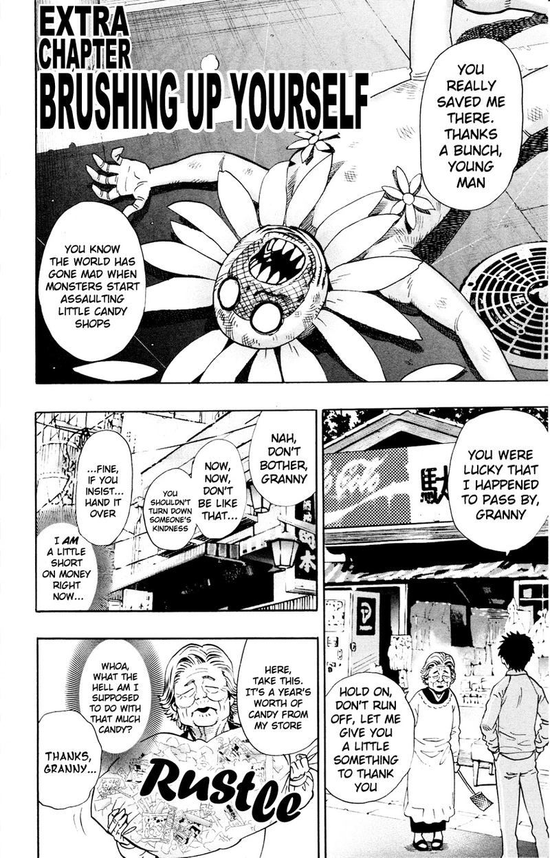 One Punch Man Manga Chapter 15.5 page 3 - Brushing Up | Volume 2 Extras scene