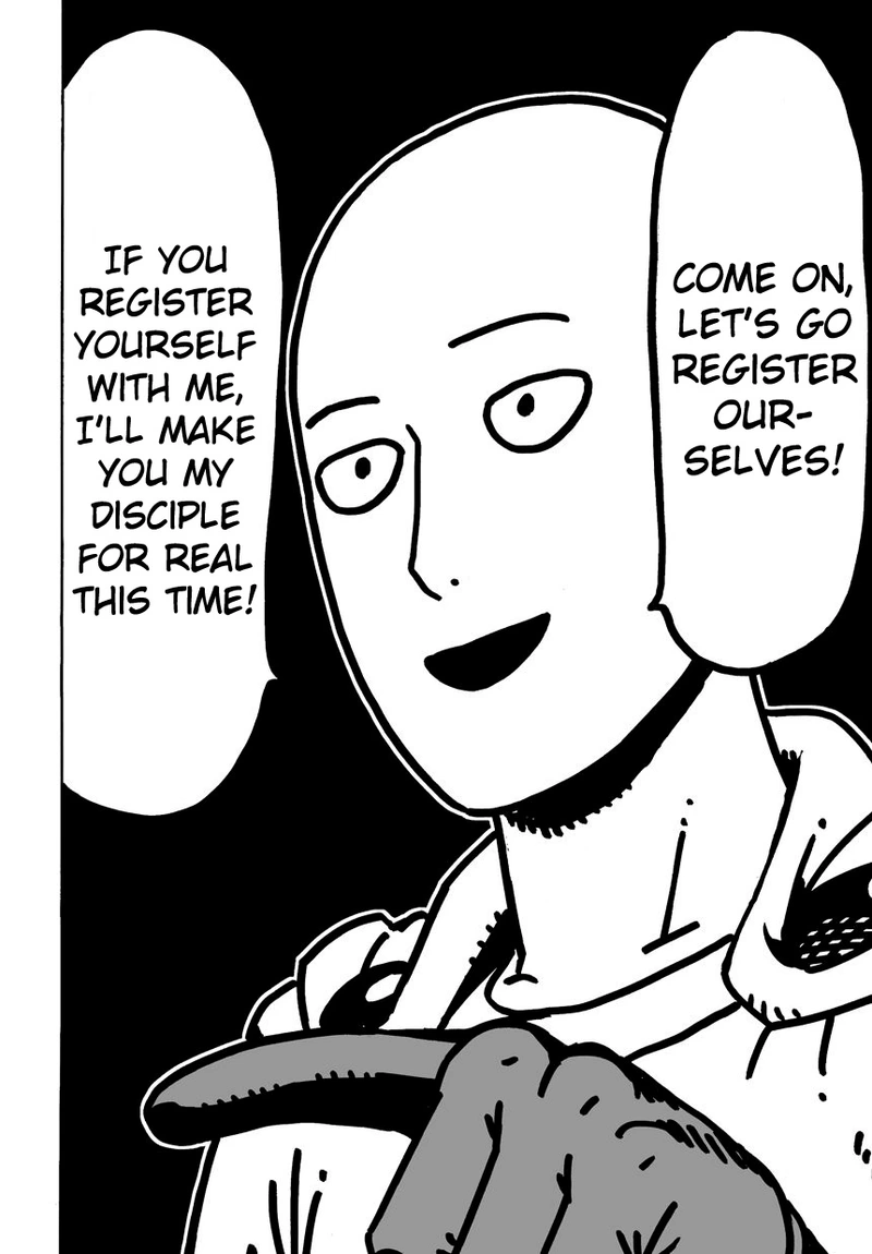 One Punch Man Manga Chapter 15 page 24 - Hobby and Work scene