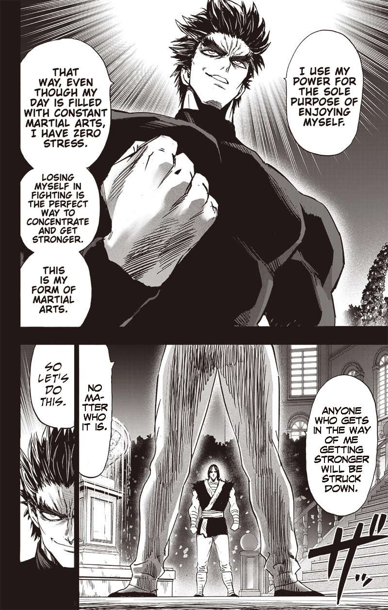 One Punch Man Manga Chapter 150 page 11 - Master and Disciple scene