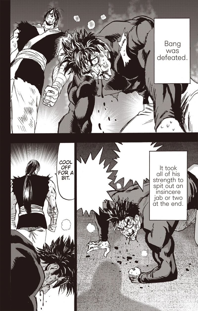 One Punch Man Manga Chapter 150 page 14 - Master and Disciple scene