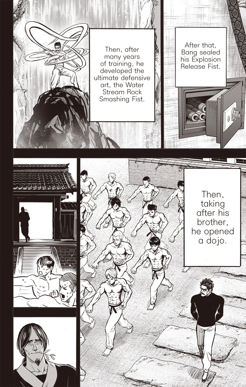 One Punch Man Manga Chapter 150 page 16 - Master and Disciple scene