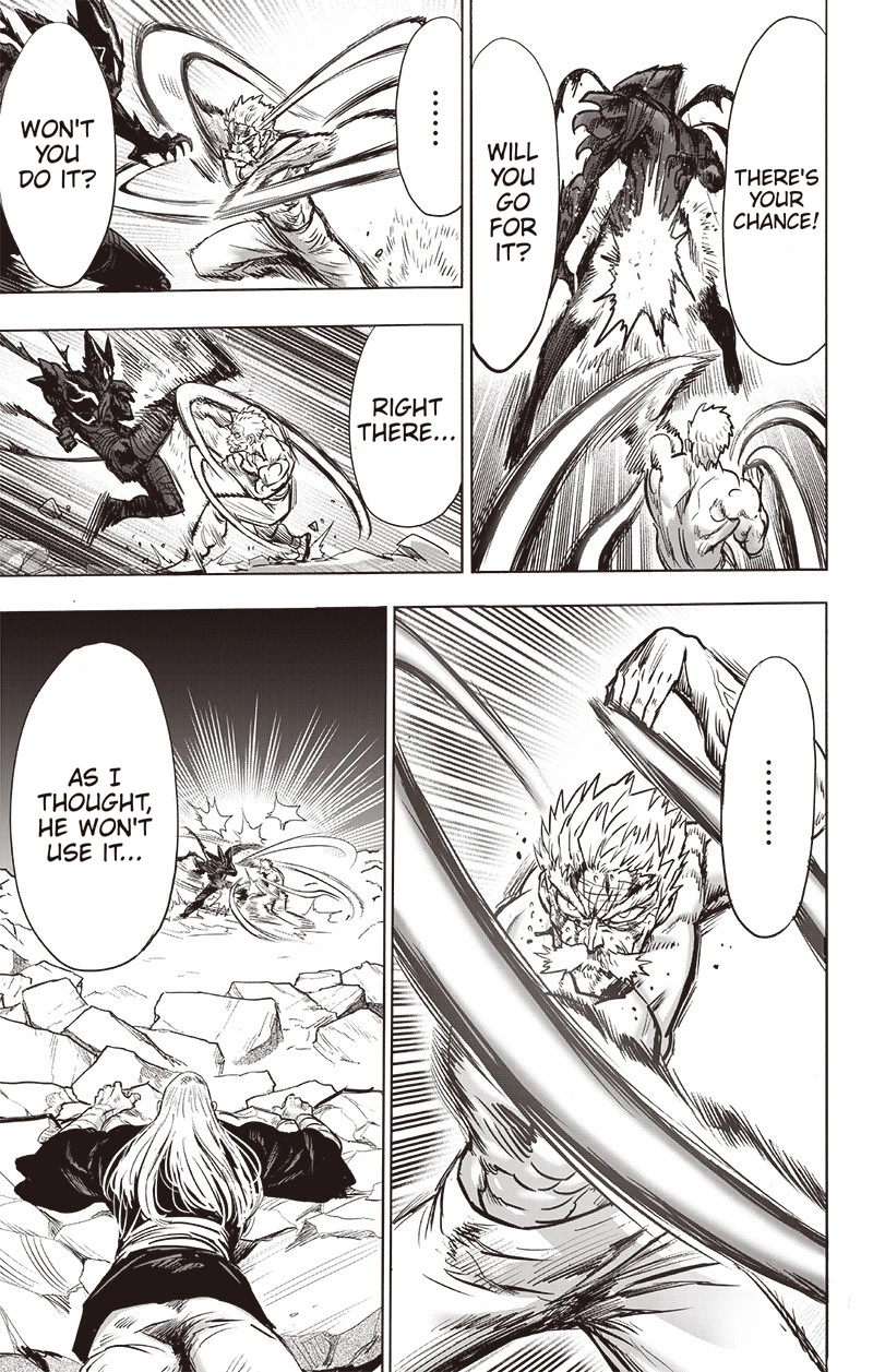 One Punch Man Manga Chapter 150 page 21 - Master and Disciple scene