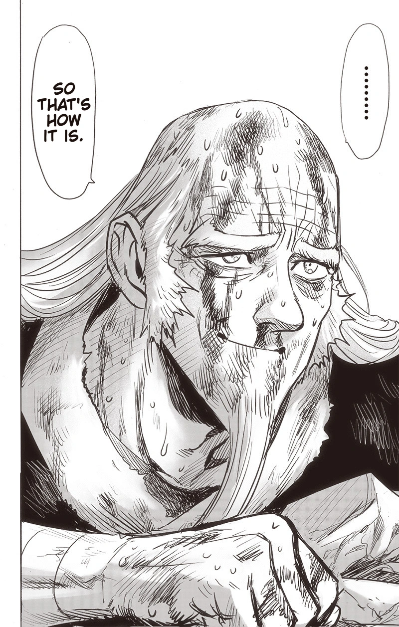 One Punch Man Manga Chapter 150 page 22 - Master and Disciple scene
