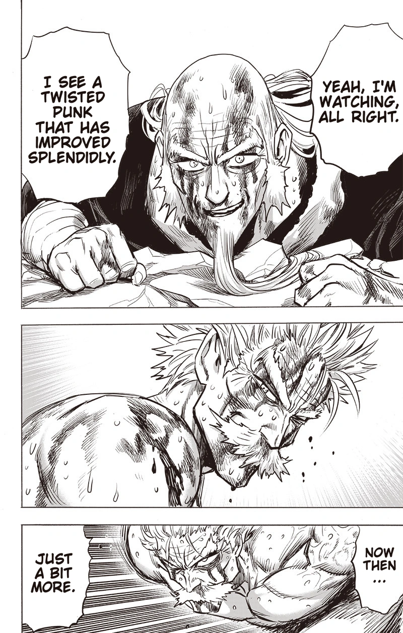 One Punch Man Manga Chapter 150 page 24 - Master and Disciple scene