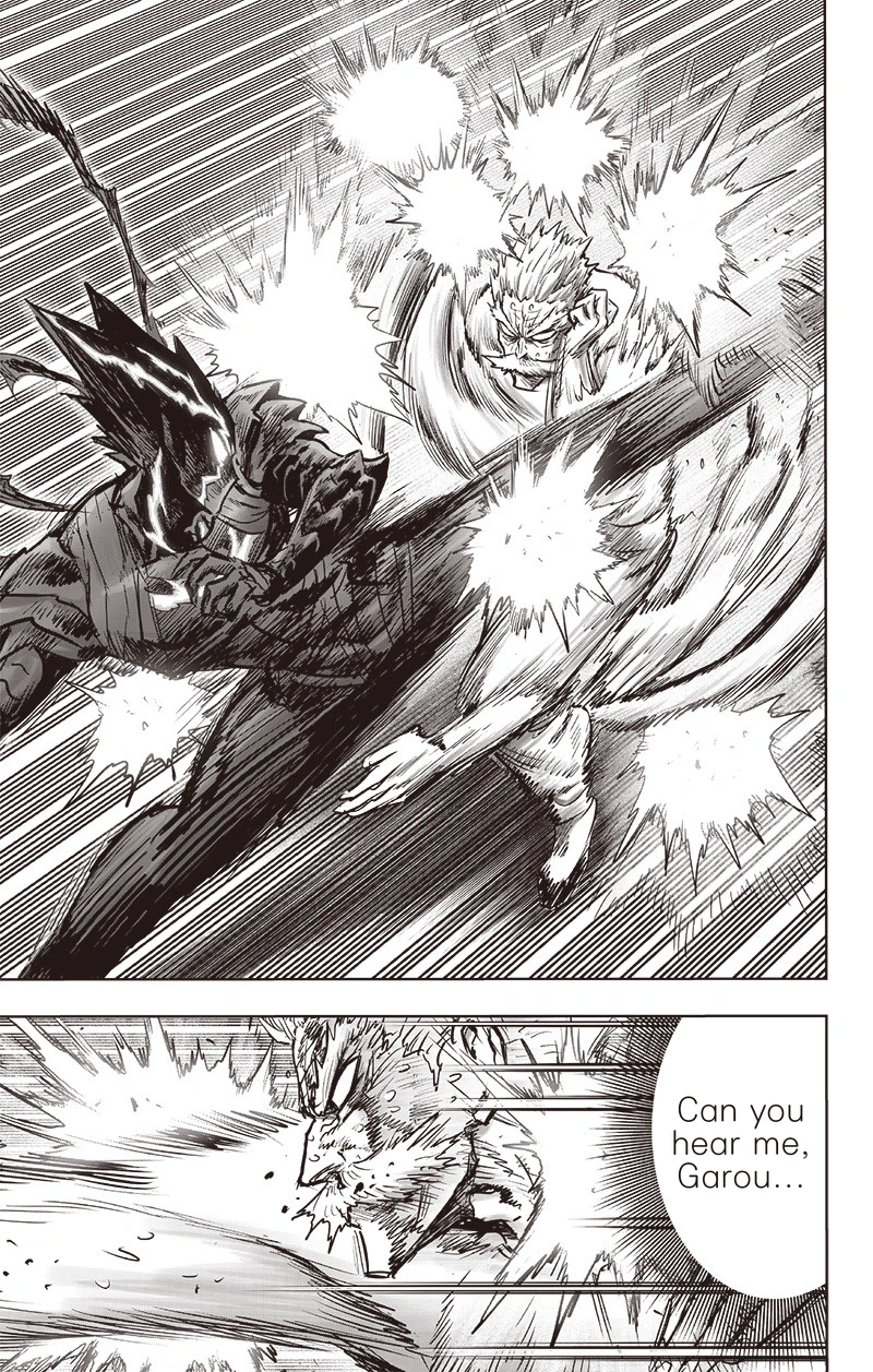 One Punch Man Manga Chapter 150 page 25 - Master and Disciple scene
