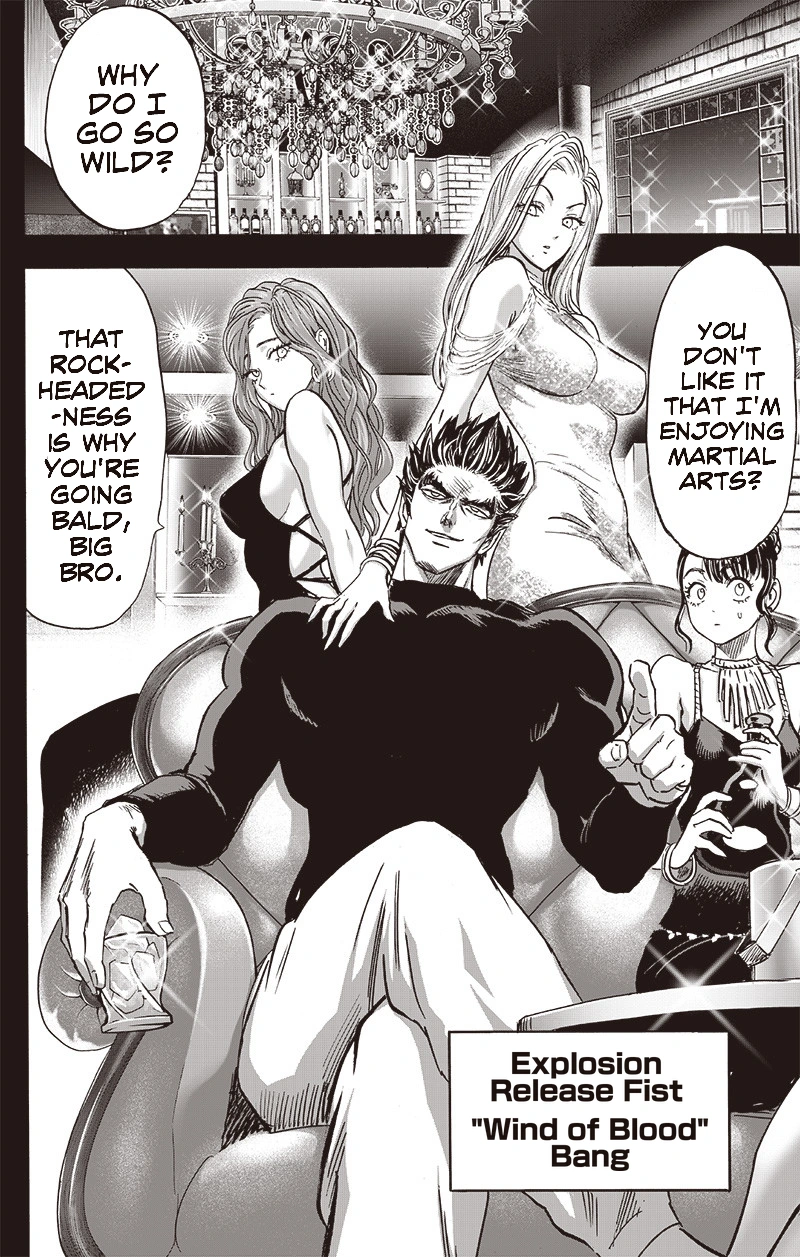 One Punch Man Manga Chapter 150 page 9 - Master and Disciple scene