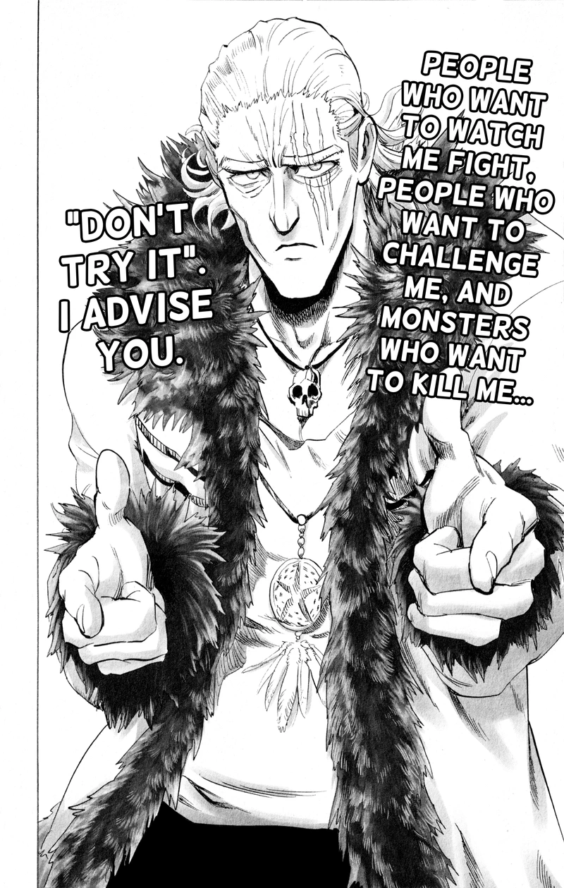 One Punch Man Manga Chapter 151.5 page 5 - The Style Of A King | Volume 30 Extras scene