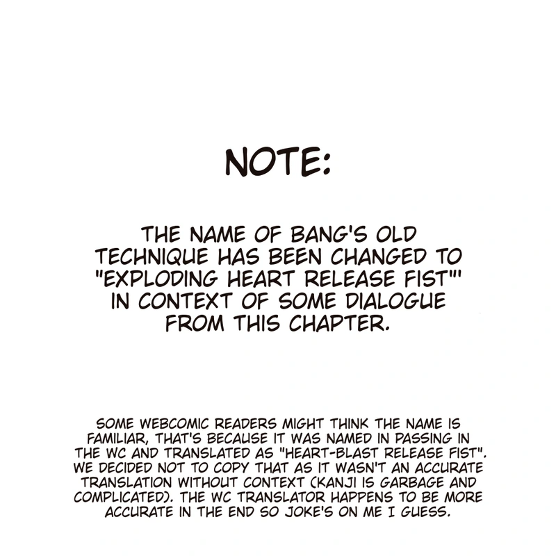One Punch Man Manga Chapter 153 page 3 - Forfeit scene