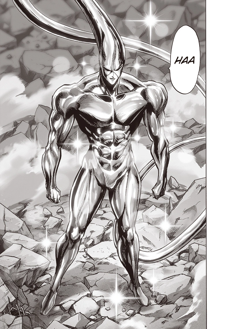 One Punch Man Manga Chapter 154 page 4 - Ultimate Purgatory Hellfire Burst Wave-Motion Cannon scene