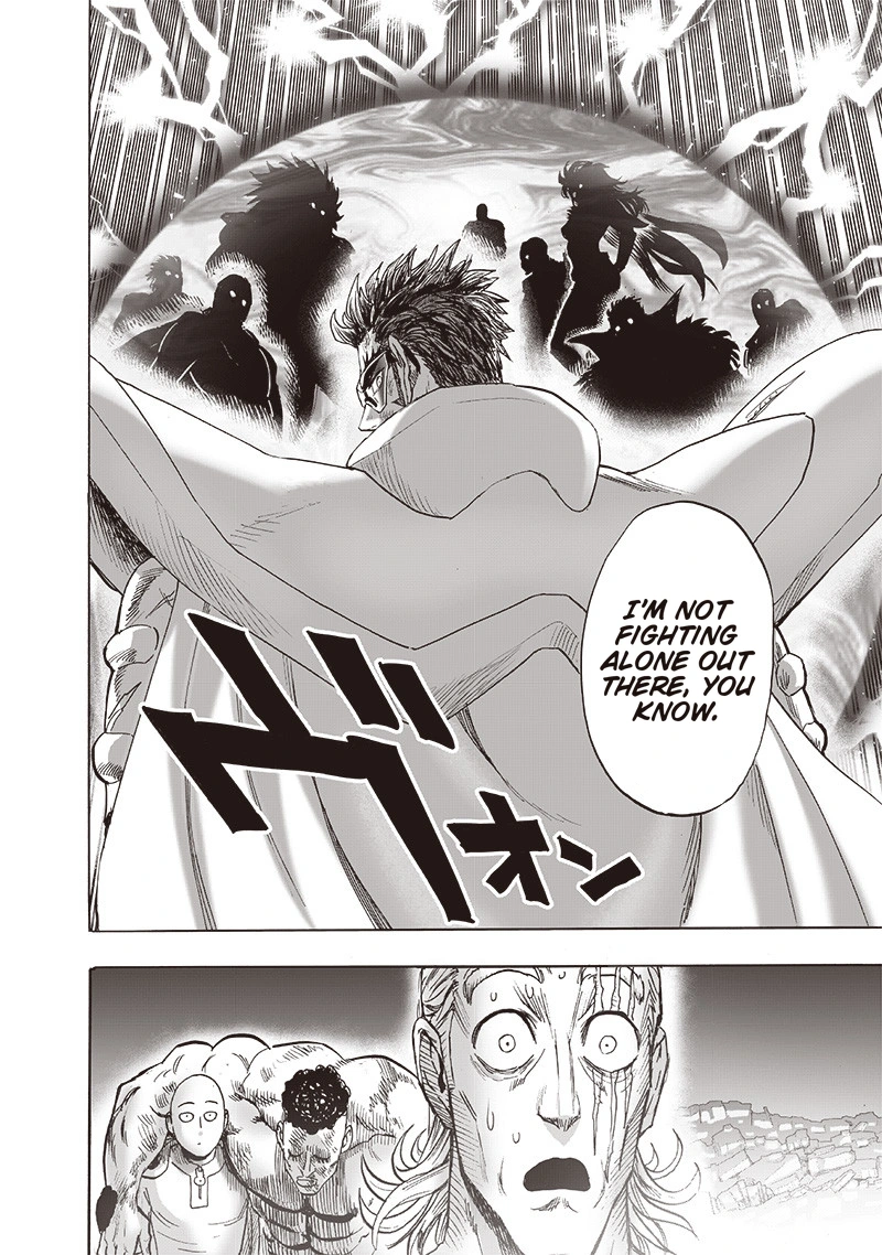One Punch Man Manga Chapter 156 page 34 - Divine Retribution scene