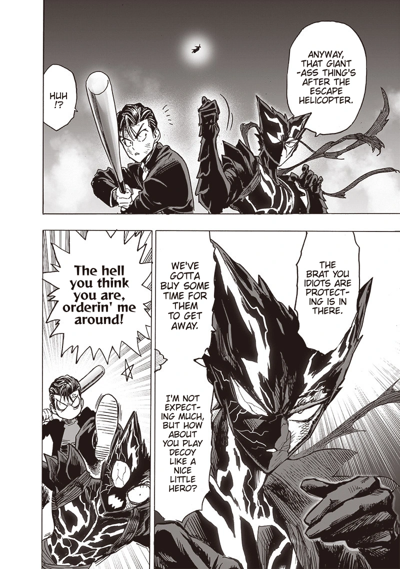 One Punch Man Manga Chapter 157 page 37 - Bad Boys scene