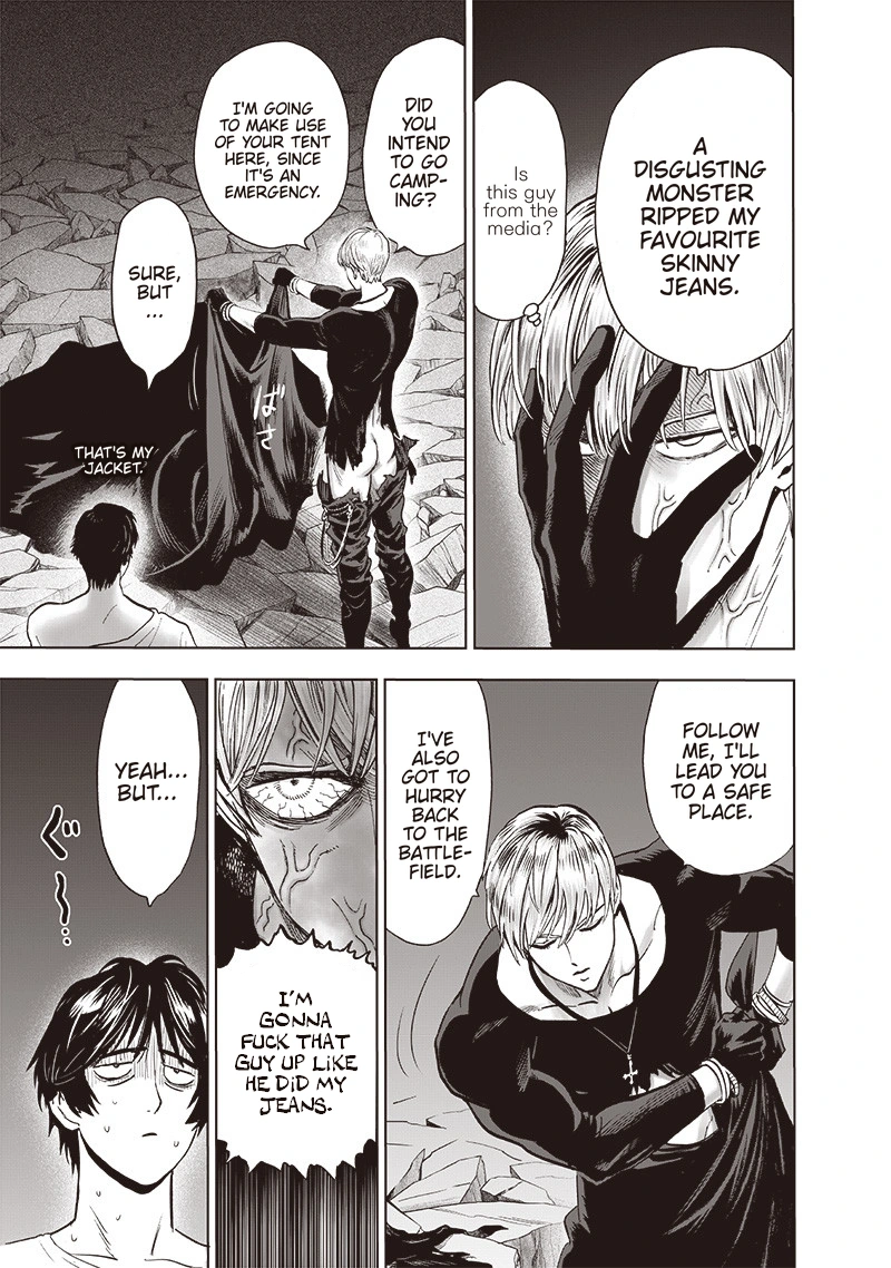 One Punch Man Manga Chapter 159 page 4 - Blessing scene