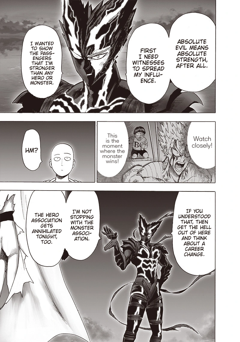 One Punch Man Manga Chapter 161 page 11 - Sinking Feeling scene