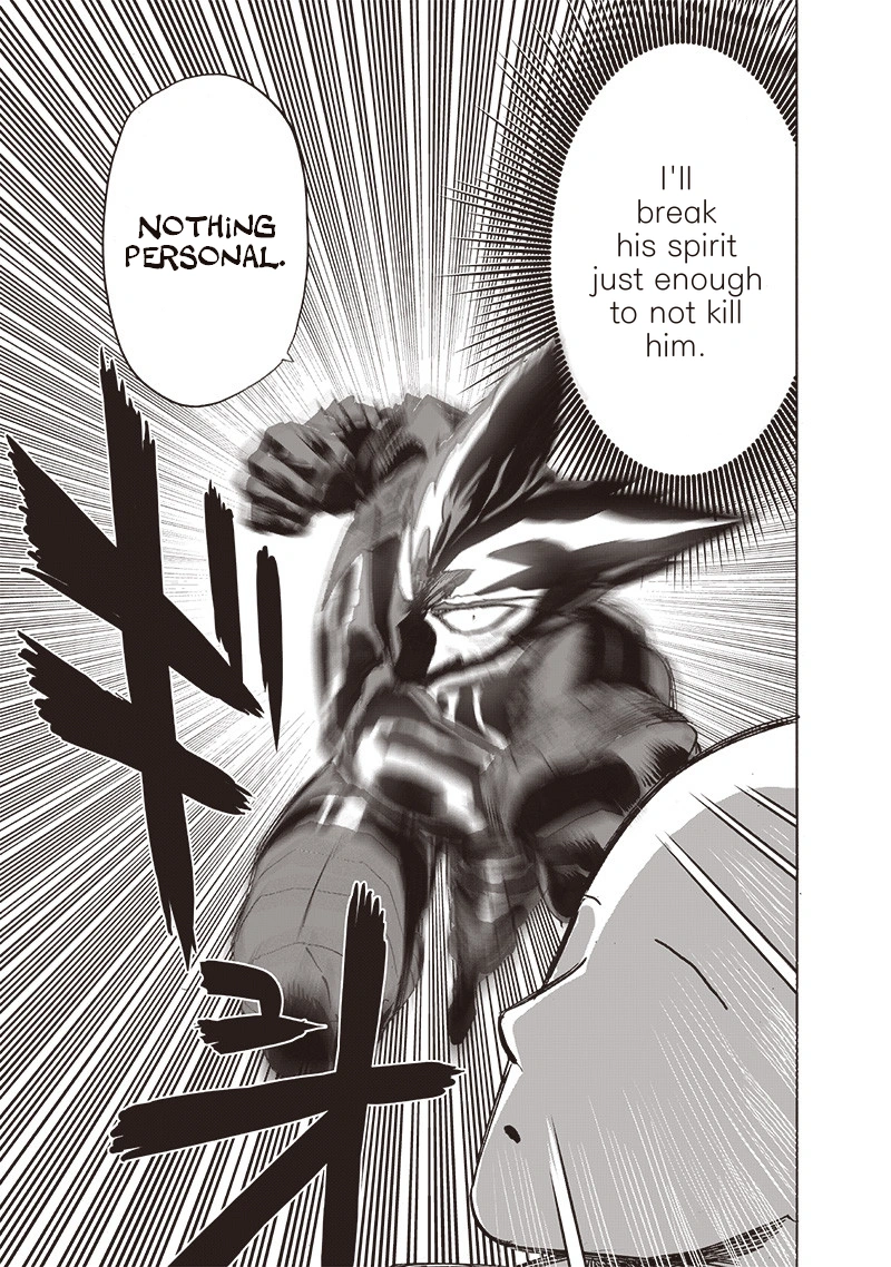 One Punch Man Manga Chapter 161 page 17 - Sinking Feeling scene