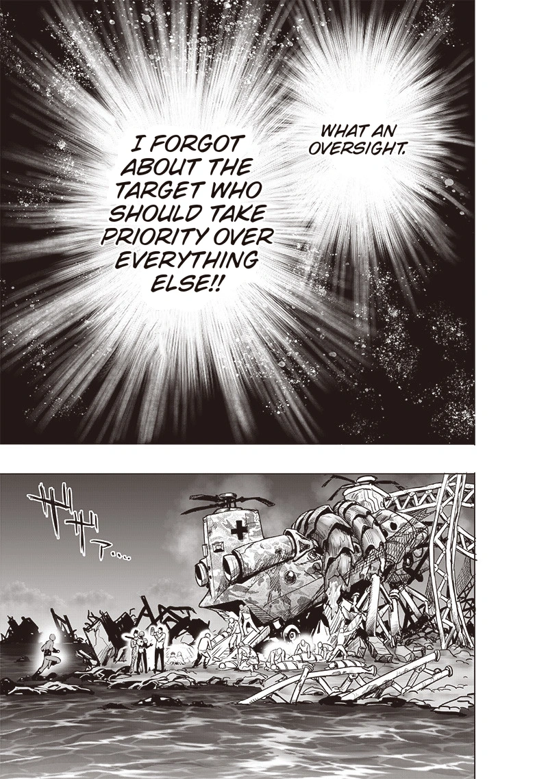 One Punch Man Manga Chapter 161 page 22 - Sinking Feeling scene
