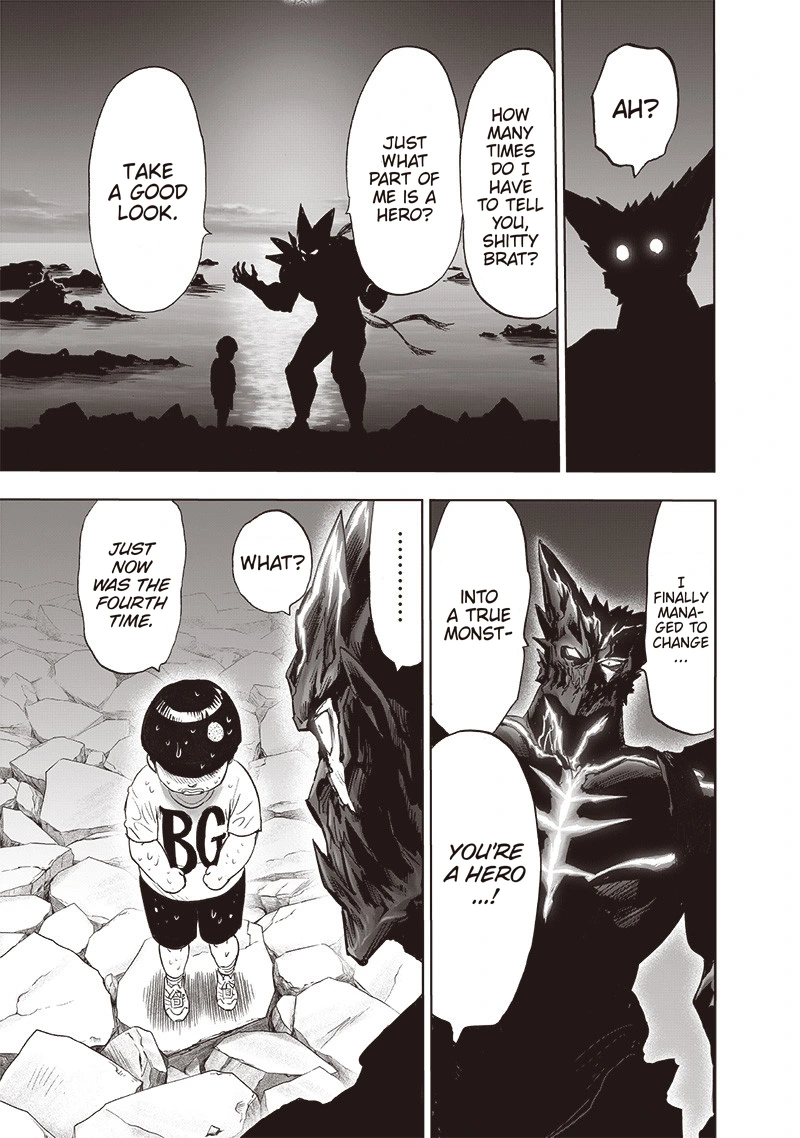 One Punch Man Manga Chapter 162 page 27 - Greatest Hero scene