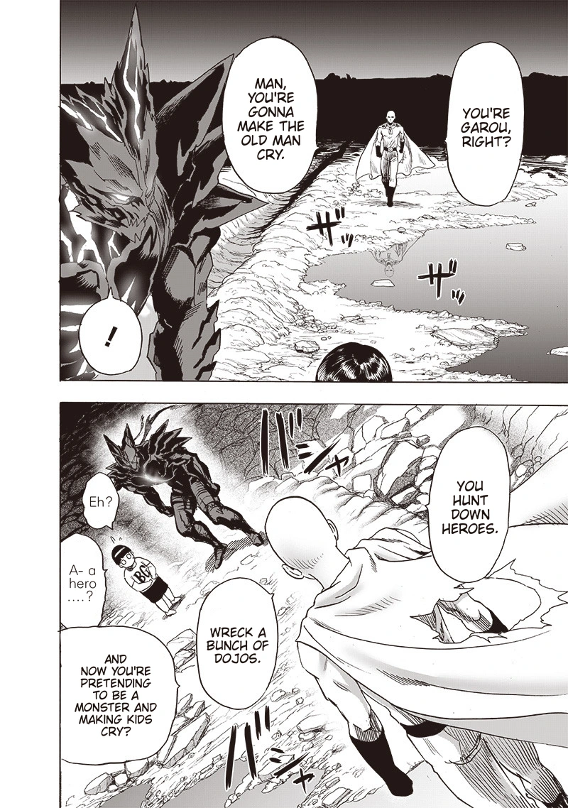 One Punch Man Manga Chapter 162 page 30 - Greatest Hero scene