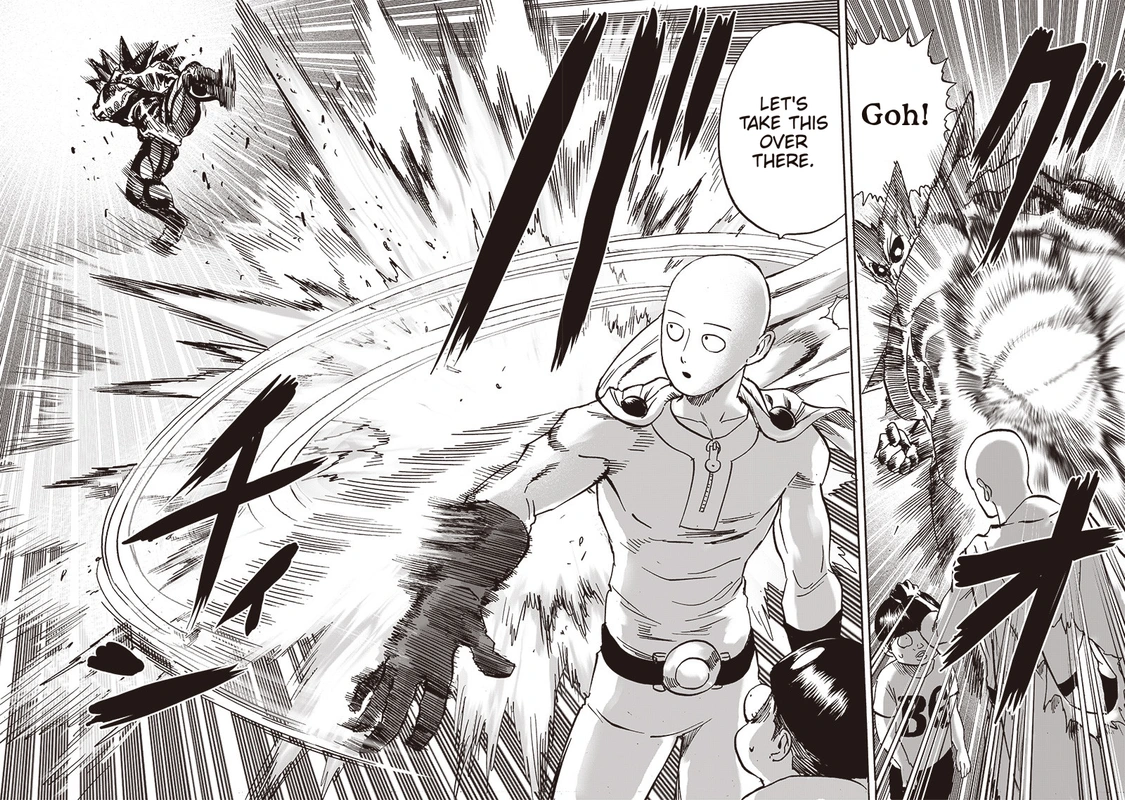 One Punch Man Manga Chapter 162 page 39 - Greatest Hero scene
