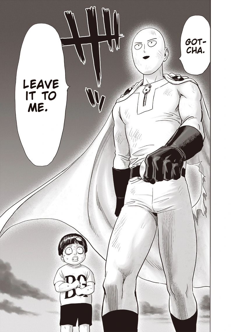One Punch Man Manga Chapter 162 page 41 - Greatest Hero scene