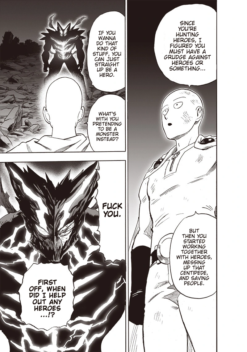 One Punch Man Manga Chapter 163 page 4 - Tougher Than a Mountain scene