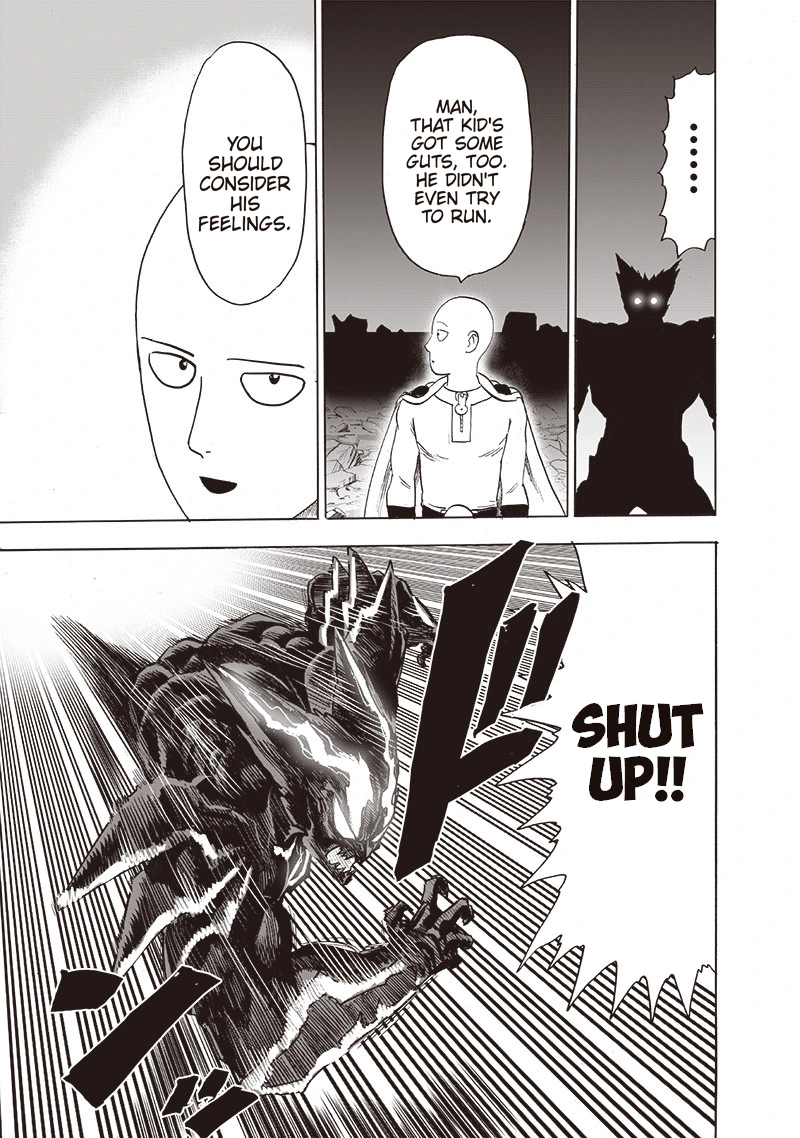 One Punch Man Manga Chapter 163 page 6 - Tougher Than a Mountain scene