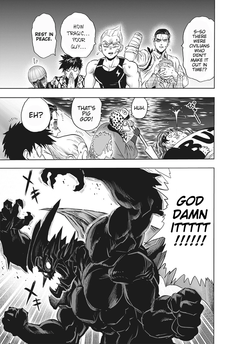 One Punch Man Manga Chapter 164 page 4 - The Abominable Fist That Turned Against God scene