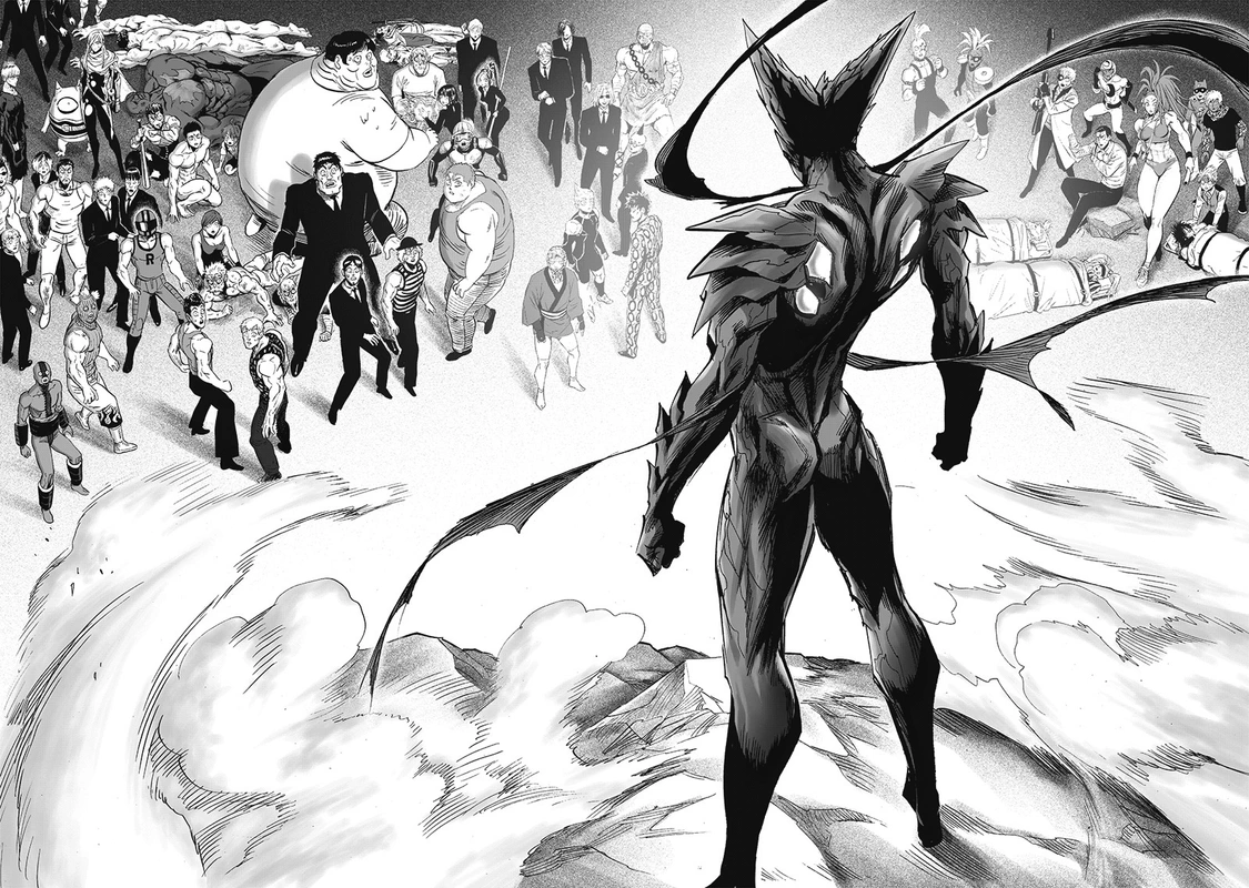 One Punch Man Manga Chapter 165 page 30 - Absolute Evil scene