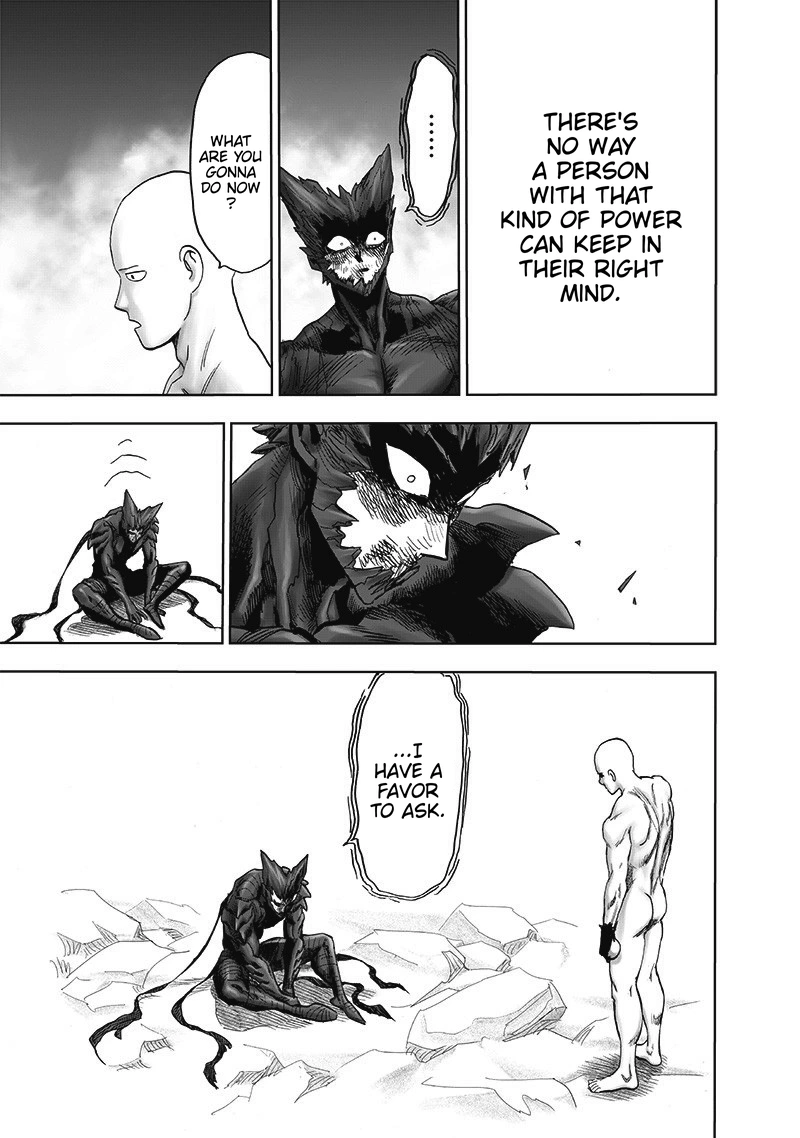 One Punch Man Manga Chapter 168 page 47 - Awakening of the Gods scene