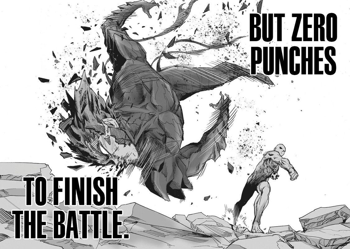 One Punch Man Manga Chapter 168 page 65 - Awakening of the Gods scene