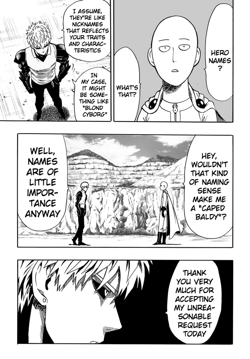 One Punch Man Manga Chapter 17 page 3 - Sparring scene