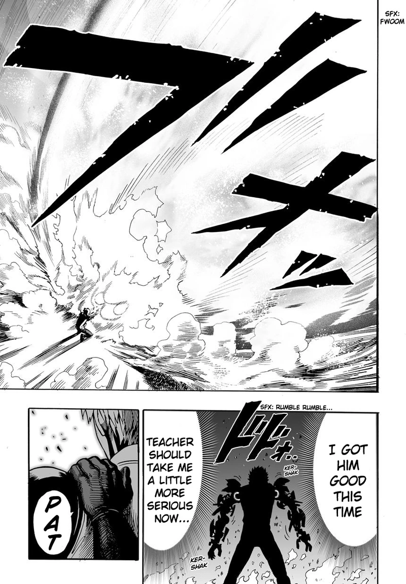 One Punch Man Manga Chapter 17 page 35 - Sparring scene