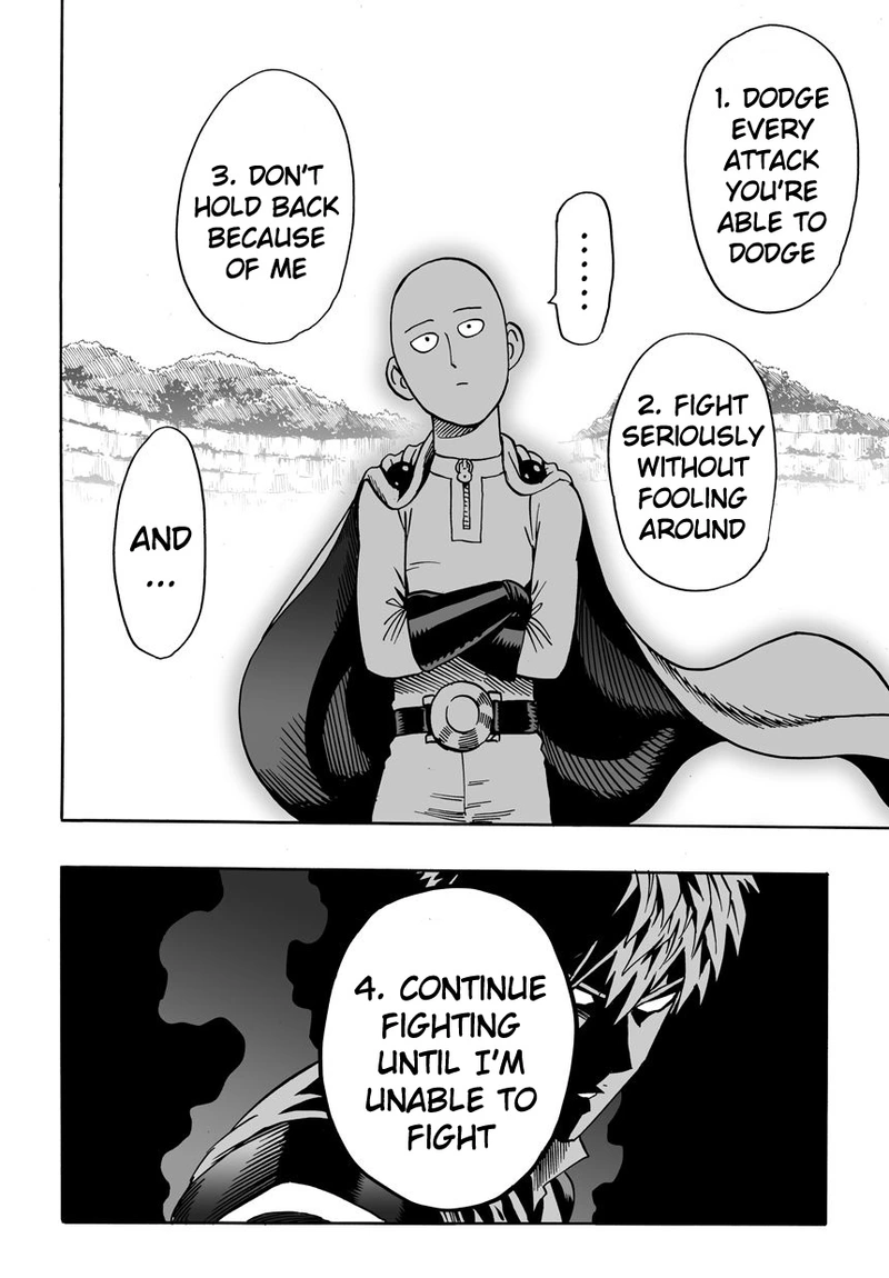 One Punch Man Manga Chapter 17 page 38 - Sparring scene