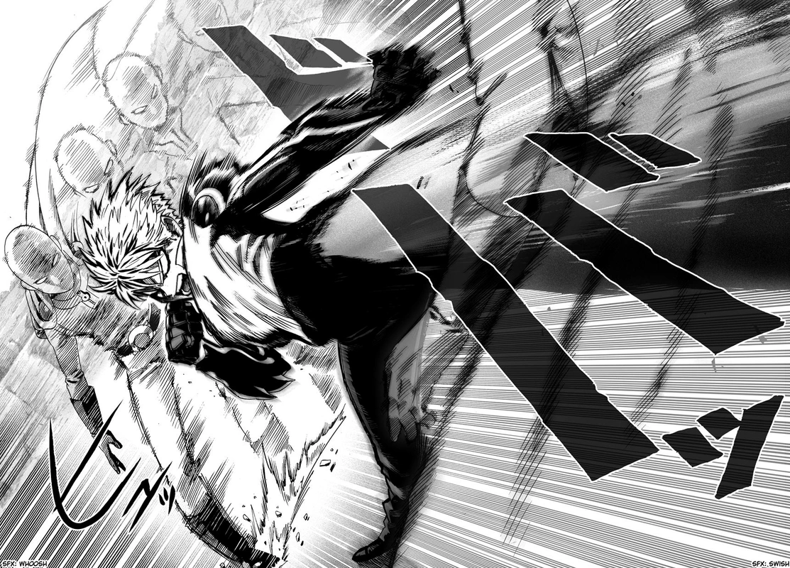 One Punch Man Manga Chapter 17 page 40 - Sparring scene
