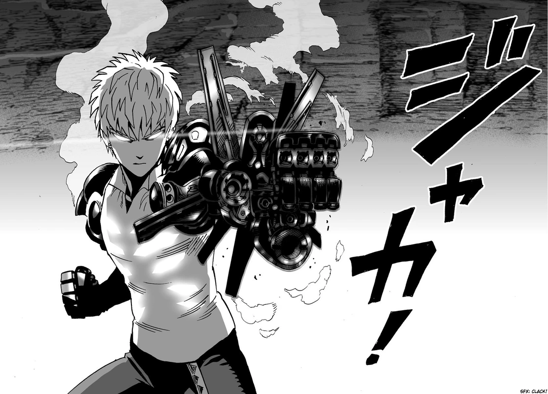 One Punch Man Manga Chapter 17 page 7 - Sparring scene