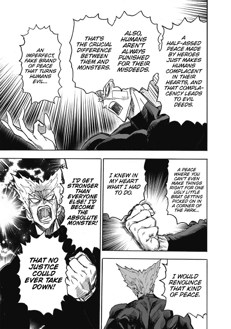 One Punch Man Manga Chapter 170 page 5 - What was Gained scene