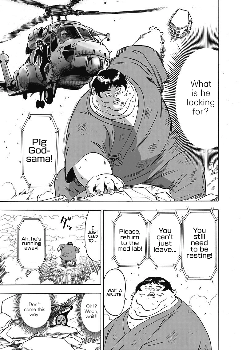 One Punch Man Manga Chapter 171 page 10 - The Last Guy I Wanna Run Into scene