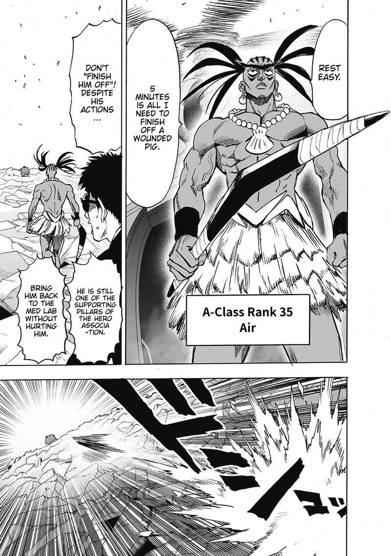 One Punch Man Manga Chapter 171 page 12 - The Last Guy I Wanna Run Into scene
