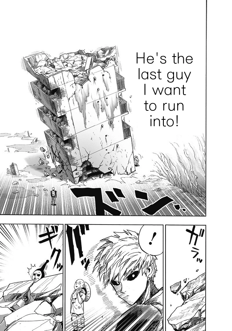 One Punch Man Manga Chapter 171 page 24 - The Last Guy I Wanna Run Into scene